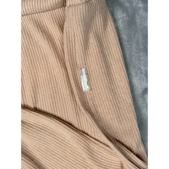 Free People Women's Main Squeeze Brushed Hacci Ribbed Pink Size Small - Picture 6 of 7